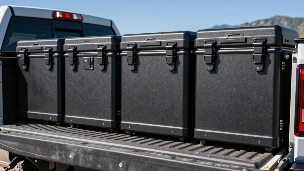 top truck bed lockable storage