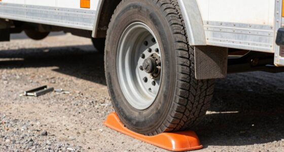trailer stability with wheel chocks
