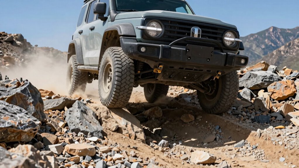 vehicle clearance enhances off road capability