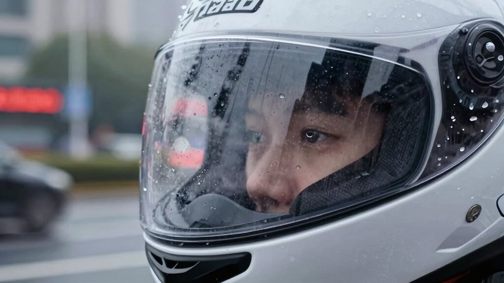 visor design prevents fogging