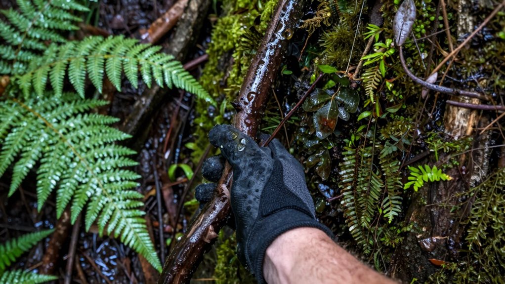 wet roots reduce traction