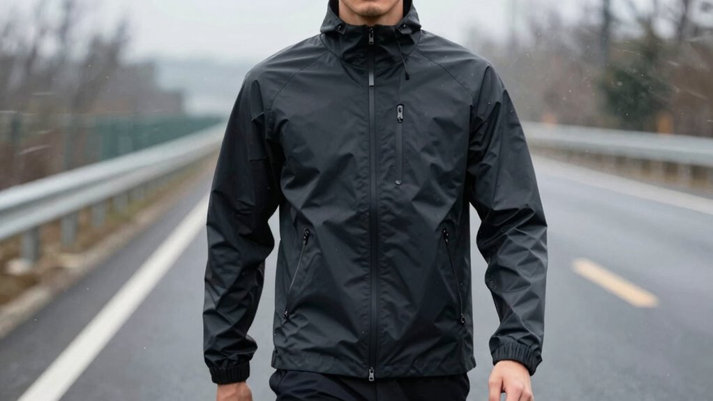 wind resistant well fitting rain gear