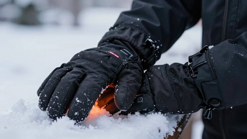 durable long lasting heated gloves