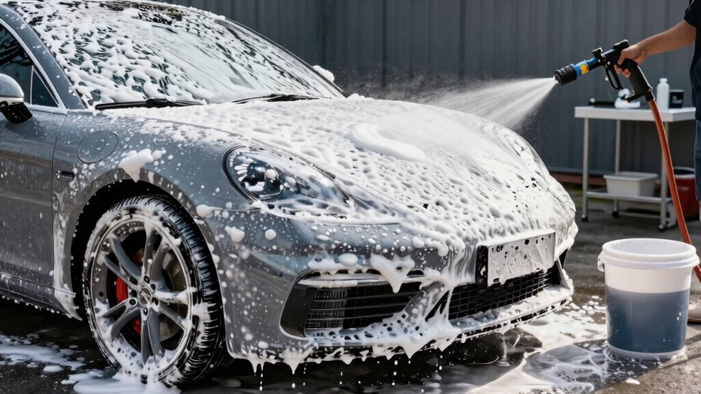effective pre rinse and foam application