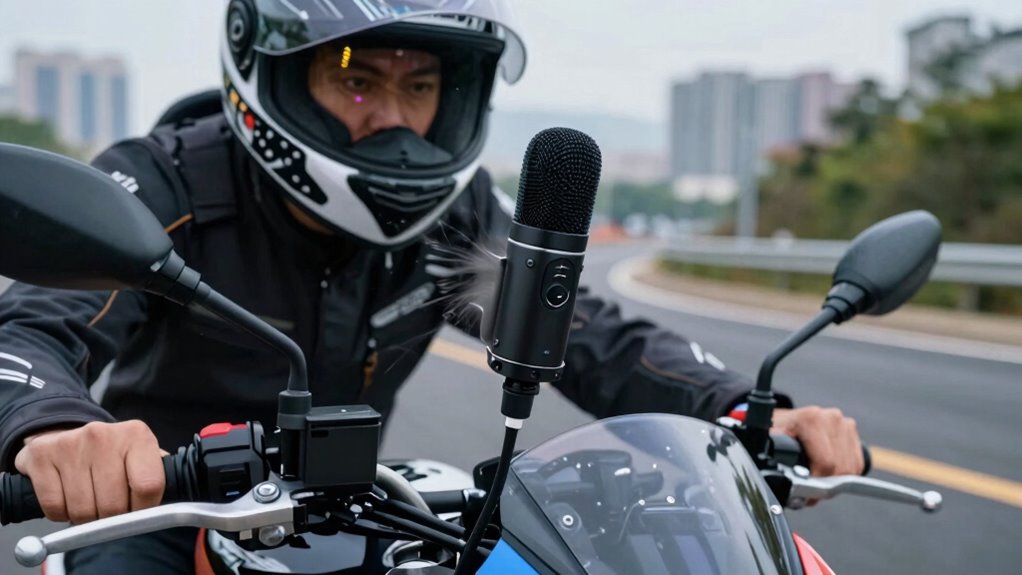 optimal motorcycle microphone placement