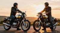 vibrant british twin motorcycles