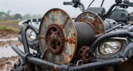 water damages winch components