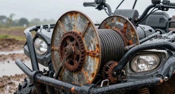 water damages winch components
