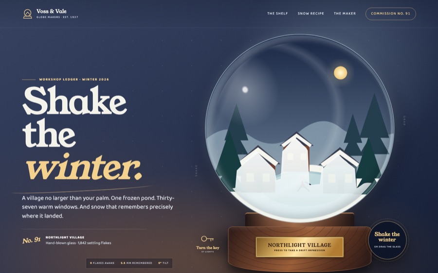 The Snow Globe Workshop — Miniature Winters, Bottled