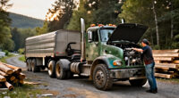 Legendary Twin-Engine Logging Truck Had A 14.6L Diesel V8 Powering The Trailer Too